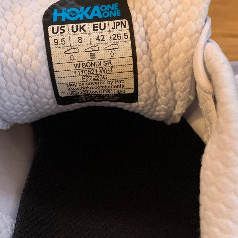 Hoka White Women's Sneakers - Picture 8 of 9